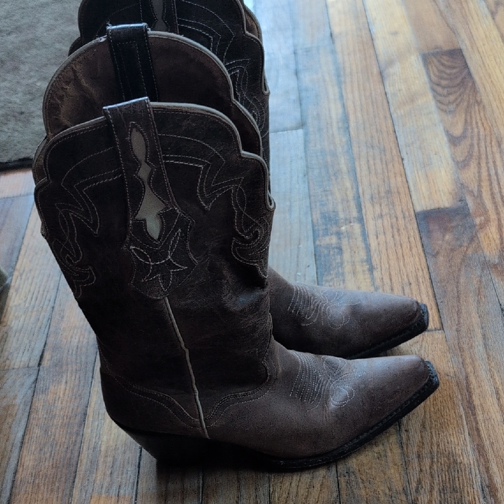 Brown Western Cowboy Boots